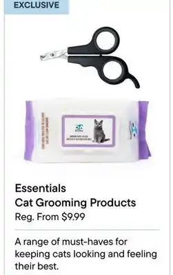 Petvalu Essentials Cat Grooming Products offer