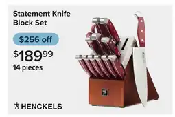 Linen Chest Statement Knife Block Set offer