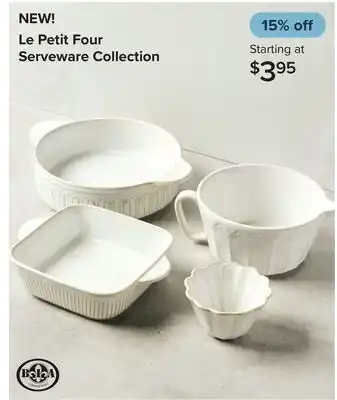 Linen Chest Le Petit Four Serveware Collection offer