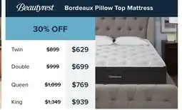 Linen Chest Bordeaux Pillow Top Mattress offer