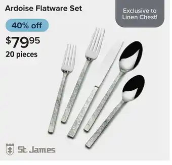 Linen Chest Ardoise Flatware Set offer