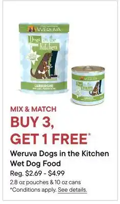 Petvalu Weruva Dogs in the Kitchen Wet Dog Food offer