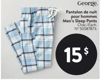 Walmart Men's Sleep Pants offer