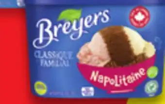 Walmart Contenant Breyers Family Classic Frozen Desert Tub offer