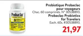 Walmart Probaclac Probiotics for Travelers offer