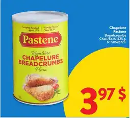 Walmart Chapelure Pastene Breadcrumbs offer