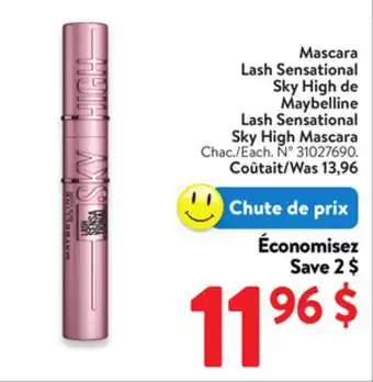 Walmart Mascara Lash Sensational Sky High Maybelline offer