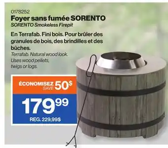 Patrick Morin SORENTO Smokeless Firepit offer