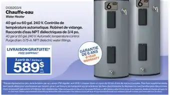 Patrick Morin Water Heater offer