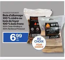 Patrick Morin 100% Cedar Kindling or 100% Hardwood Firewood offer