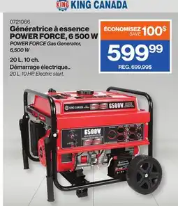 Patrick Morin POWER FORCE Gas Generator, 6,500 W offer