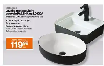 Patrick Morin 20 in. X 16 in. X 5.75 in. Porcelain PALENA or LOKKA Rectangular or Oval Sink offer