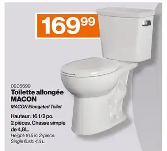 Patrick Morin MACON Elongated Toilet offer