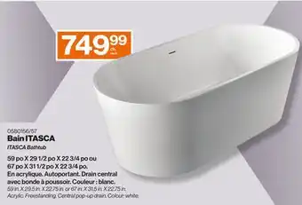 Patrick Morin ITASCA Bathtub offer