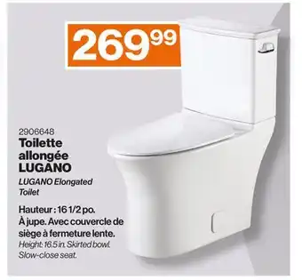 Patrick Morin LUGANO Elongated Toilet offer