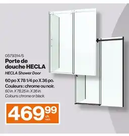 Patrick Morin HECLA Shower Door offer