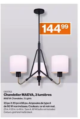 Patrick Morin MAEVA Chandelier, 3 Lights offer