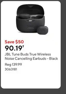 Staples JBL Tune Buds True Wireless Noise Cancelling Earbuds - Black offer