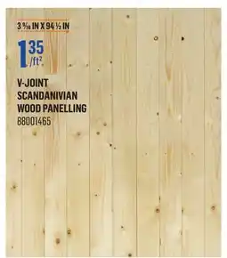 Canac V-Joint Scandanivian Wood Panelling offer