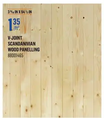 Canac V-Joint Scandanivian Wood Panelling offer