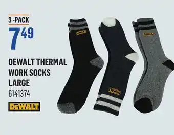 Canac Dewalt Thermal Work Socks Large offer