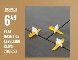 Canac Flat Base Tile Levelling Clips offer