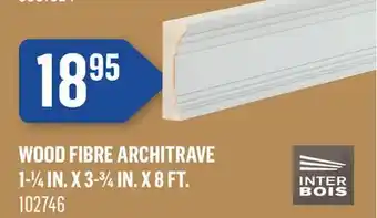 Canac Wood Fibre Architrave 1-1/4 in. x 3-3/4 in. x 8 ft offer