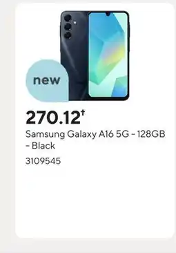 Staples Samsung Galaxy A16 5G - 128GB - Black offer