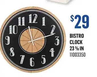 Canac Bistro Clock 23 5/8 in offer