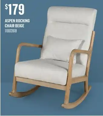 Canac Aspen Rocking Chair Beige offer