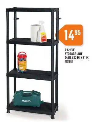 Canac 4-Shelf Storage Unit24 in. x 12 in. x 51 in offer