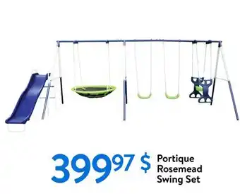 Walmart Portique Rosemead Swing Set offer