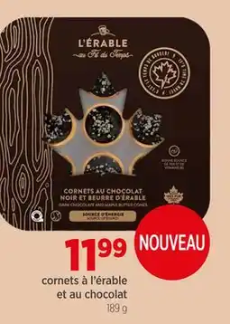 Avril cornets à l'érable et au chocolat offer