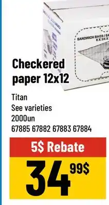 Mayrand Titan Checkered paper offer