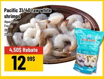 Mayrand Pacific 31/40 raw white shrimps Aqua Gems offer