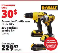 Home Hardware DeWalt 20V cordless combo kit offer