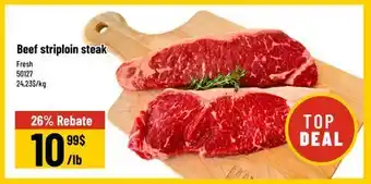 Mayrand Beef striploin steak offer