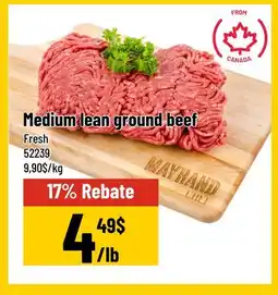 Mayrand Medium lean ground beef offer