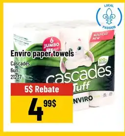 Mayrand Cascades Enviro paper towels offer