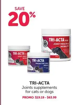 Mondou TRI-ACTA Joints Supplements for cats or dogs offer