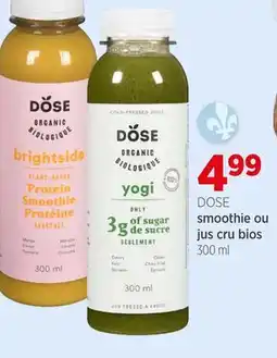 Avril Smoothie ou jus cru bios offer