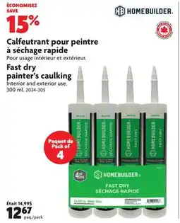 Home Hardware painter's caulking offer