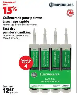 Home Hardware painter's caulking offer