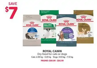 Mondou ROYAL CANIN Dry Food for Cats or Dogs offer