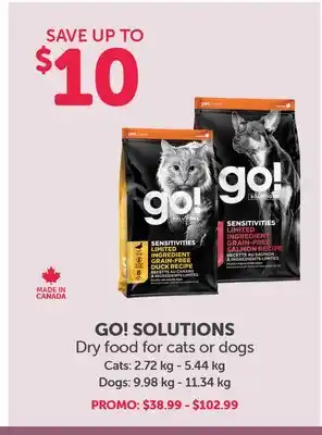 Mondou GO! Solutions Dry Food for Cats or Dogs offer