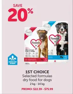 Mondou 1ST CHOICE Selected Formulas dry food for dogs offer