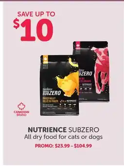 Mondou NUTRIENCE SUBZERO All dry food for cats or dogs offer