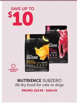 Mondou NUTRIENCE SUBZERO All dry food for cats or dogs offer