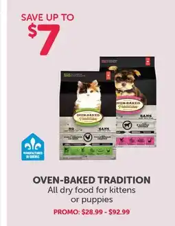 Mondou OVEN-BAKED TRADITION All Dry Food for Kittens or Puppies offer