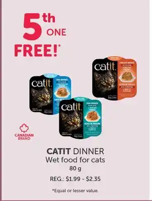 Mondou CATIT DINNER Wet Food For Cats 80 g offer